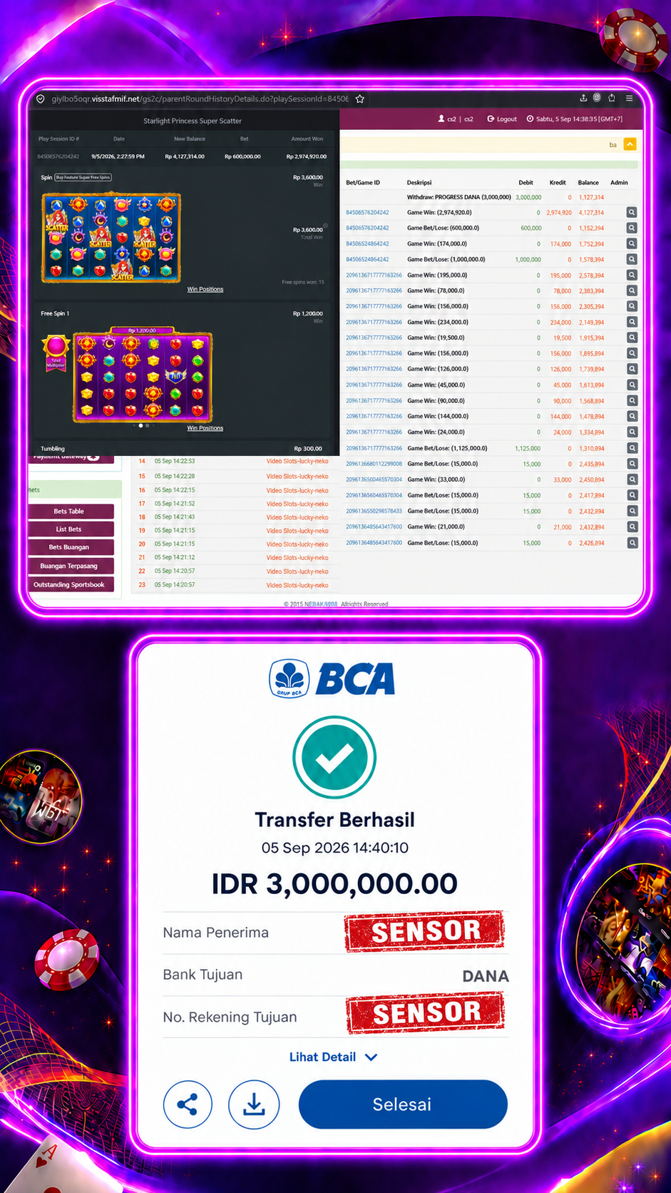 Bukti Jackpot
