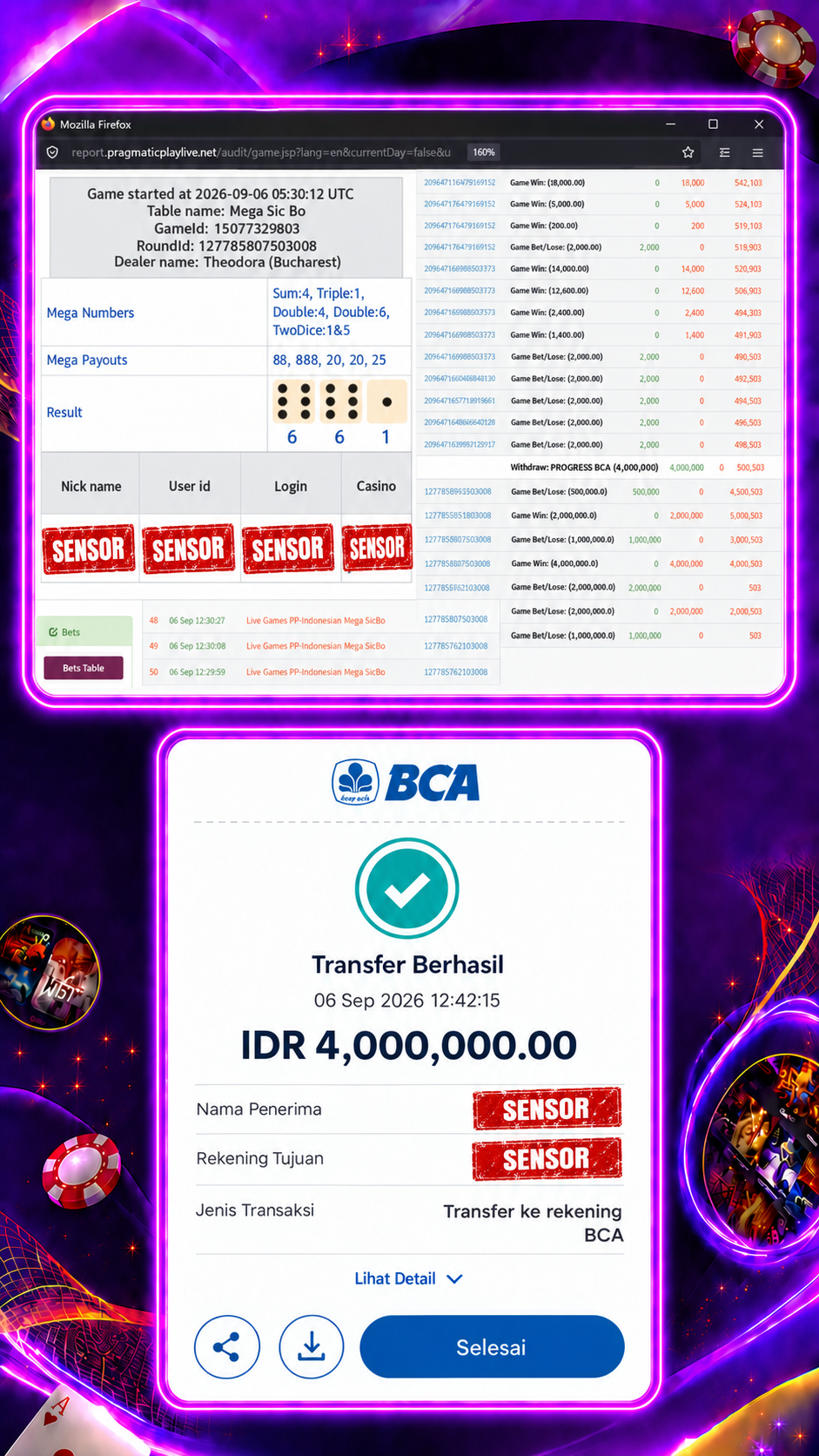 Bukti Jackpot