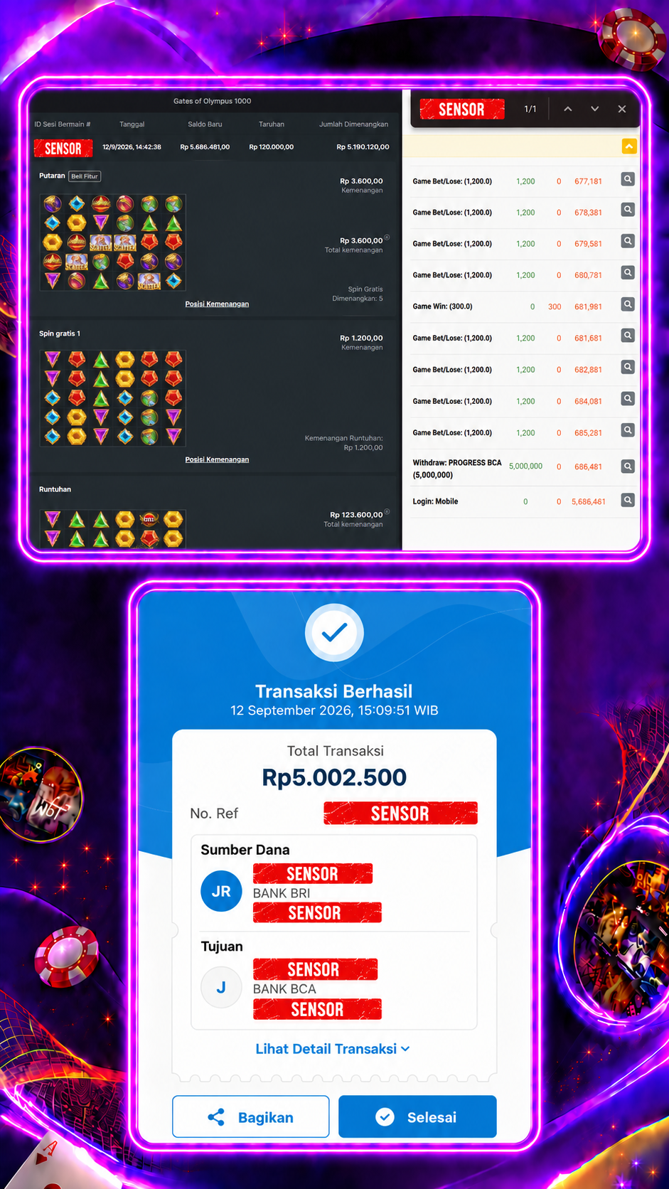 Bukti Jackpot